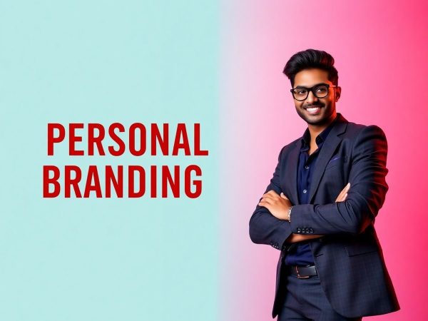 Persoană încrezătoare construind un brand puternic.